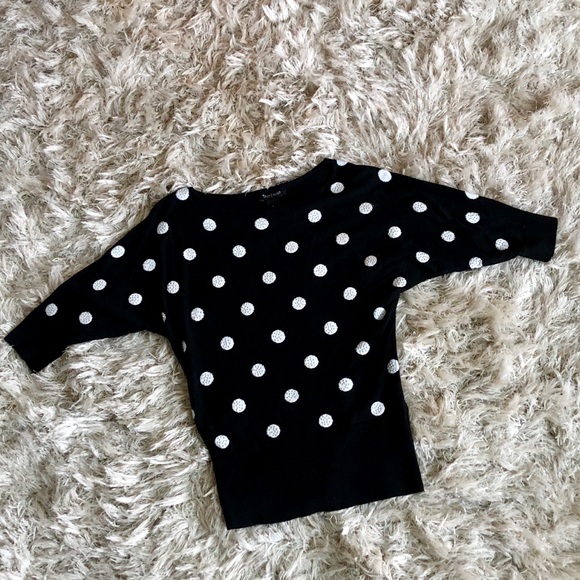 White House Black Market Sweaters - WHBM Polka Dot Sweater